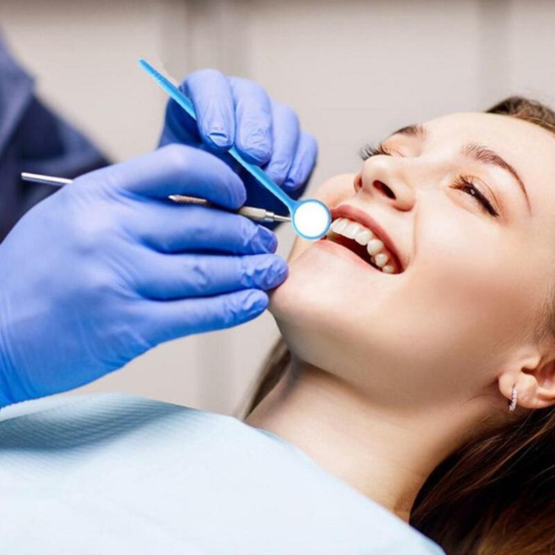 Wielofunkcyjne sprawdzanie lustro przedłużanie rzęs uroda narzędzia do makijażu szkło patrząc Oral narzędzie usta Dental czyste wybielanie Te R1Y8
