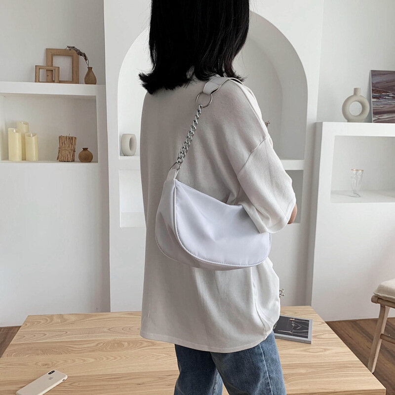 Ladies Shoulder Bag Nylon Waist Bag Outdoor Portable Fashion Sports Daily Picnic Canvas Messenger Bag