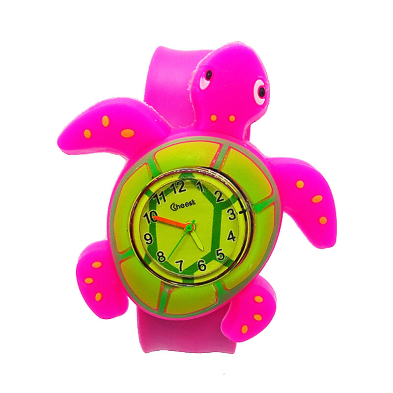 Children's Watches Cartoon Toys Baby Birthday Gift 14 animals Patted Wrist Time Clock Kids Watches Silicone Child Quartz Watch