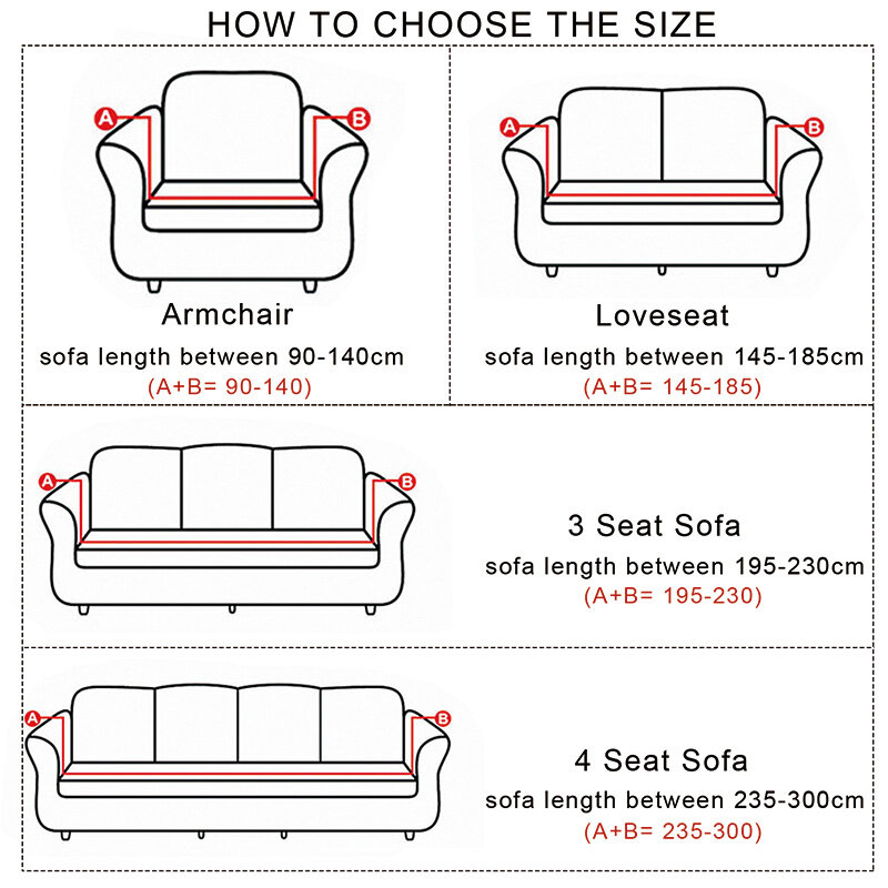 Capa elástica para sofá de canto, capa de sofá moderno em forma de l, para sala de estar, poltrona, 1/2/3/4 lugares