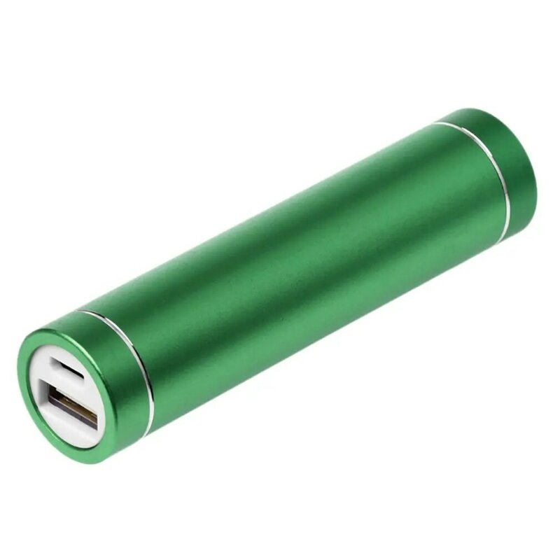 Funda de Banco de energía portátil Multicolor, soporte de batería con puerto de carga USB, 1x18650