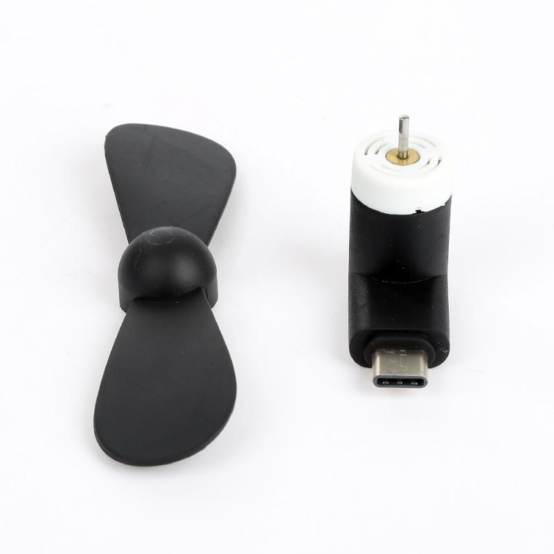 Лидер продаж, миниатюрный Электрический вентилятор для телефона с портом Type-C 3,1, подходящий для порта Micro USB, охлаждающий вентилятор, бесшумн...