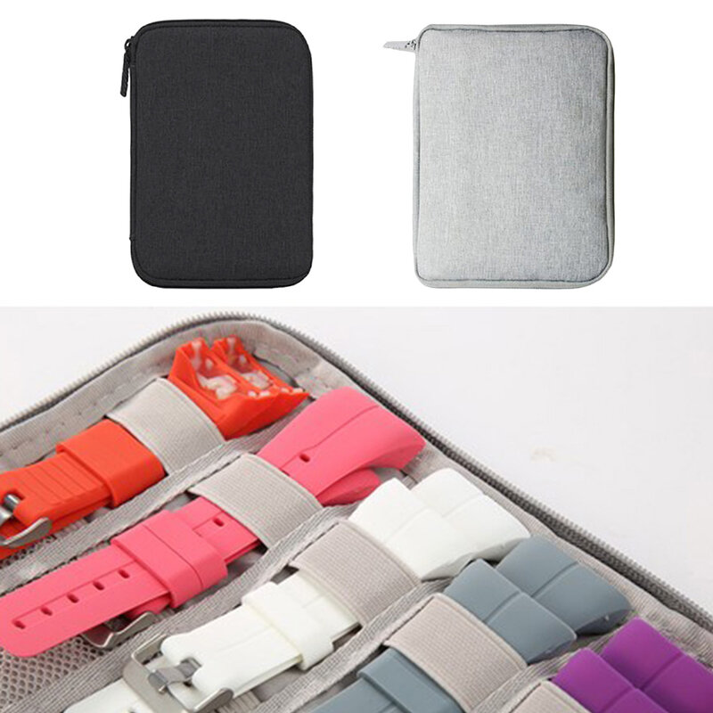 Nylon  Storage Bag Protective Zipper Watchband Bracelet Holder Pouch