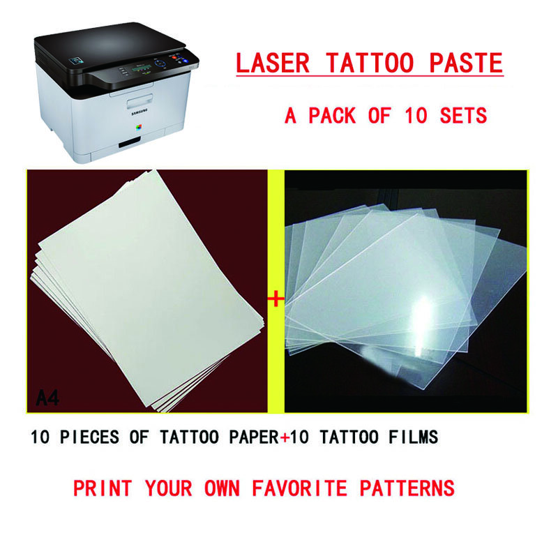 Stiker Tato Sementara Tahan Air Kertas Tato Laser Stiker DIY Stiker Kulkas untuk Orang Dewasa dan Anak-anak