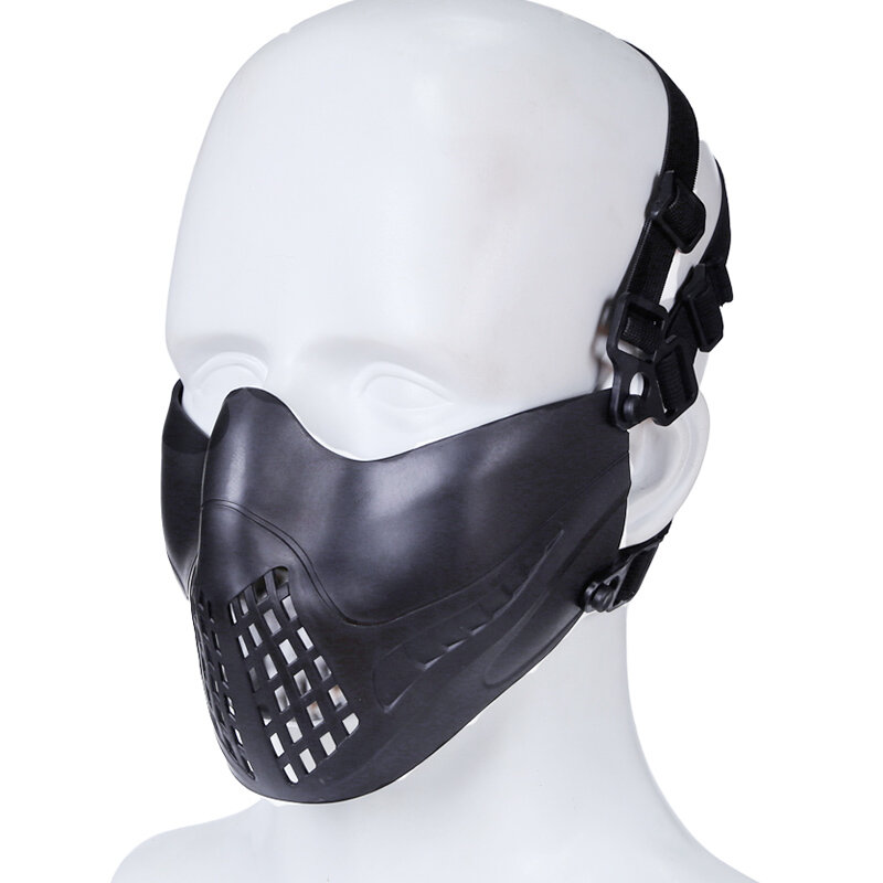 cosplay per softair softair giochi di feste caccia Maschera da airsoft con occhiali di protezione Halloween maschera tattica a forma di teschio
