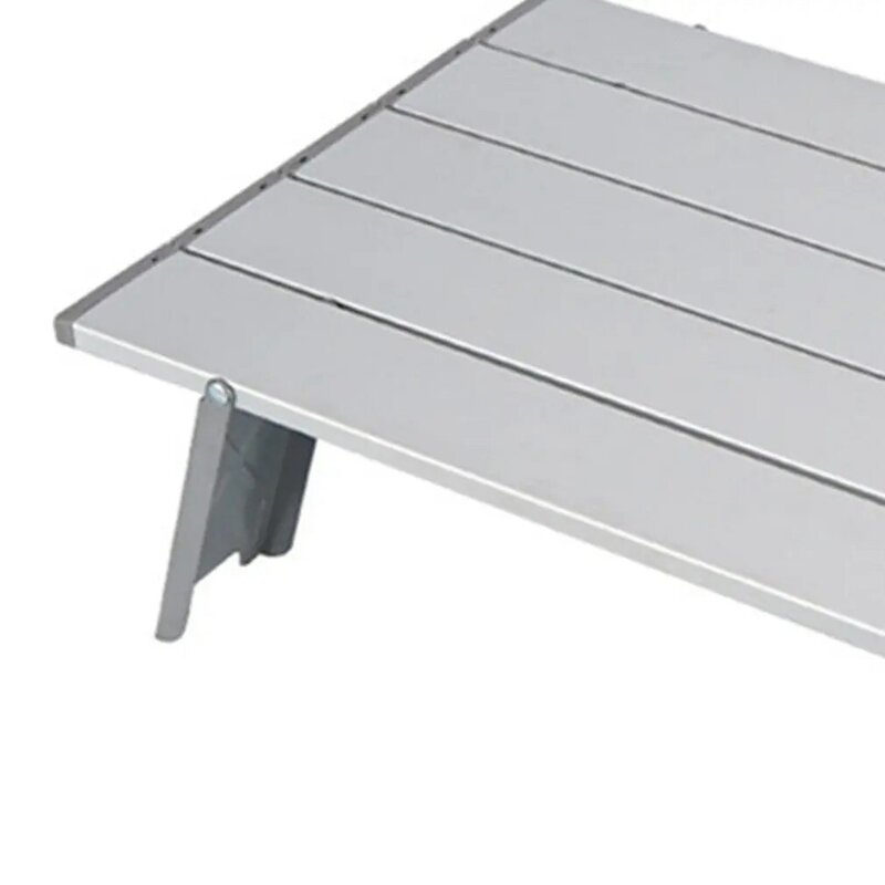 Mesa plegable de aluminio para exteriores, minimesa plegable para barbacoa, tienda de campaña, cama para el hogar, escritorio de ordenador