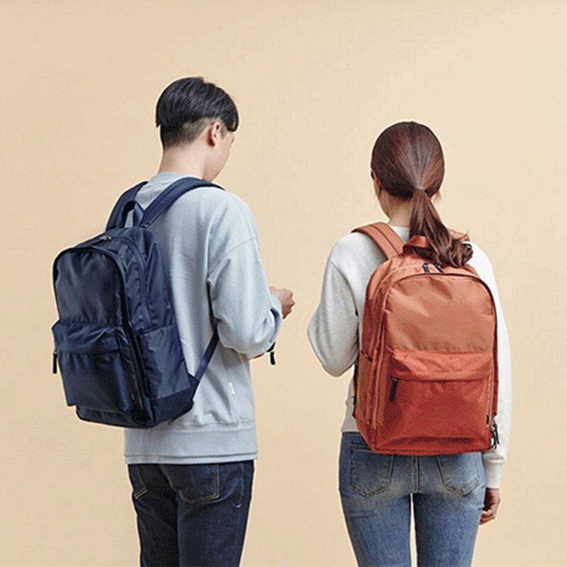 Корейско-Стиль натуральная надо подумать светильник нейлоновой тканью небольшой рюкзак на каждый день мужская и женская сумка для ноутбук...