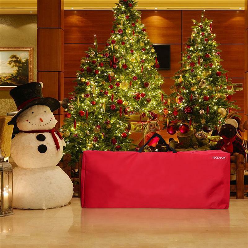 1pcs 휴일 크리스마스 트리 스토리지 가방 처리와 인공 크리스마스 트리에 대 한 Roomy 지퍼가 달린 가방