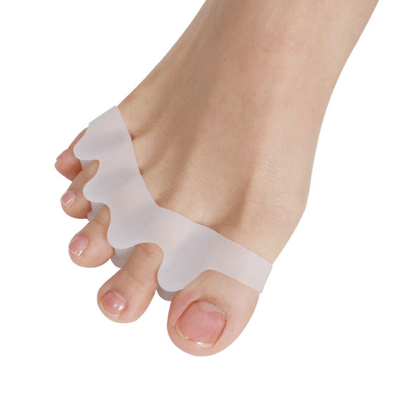 2 pçs dedo do pé separador osso corrector para pedicure dedo do pé separando hallux valgus corrector ortopédico martelo reto