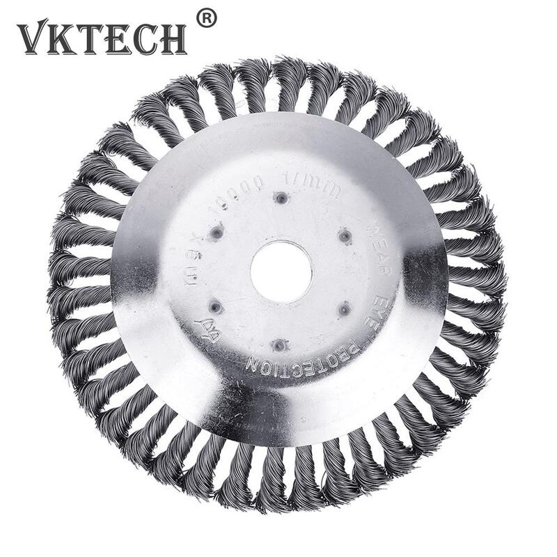 Steel Wire Trimmer Head Grass Brush Cutter 150mm/200mm Dust Removal Weeding Plate Gearbox Fixing Kit Tray Plate Lawn Mower Brush