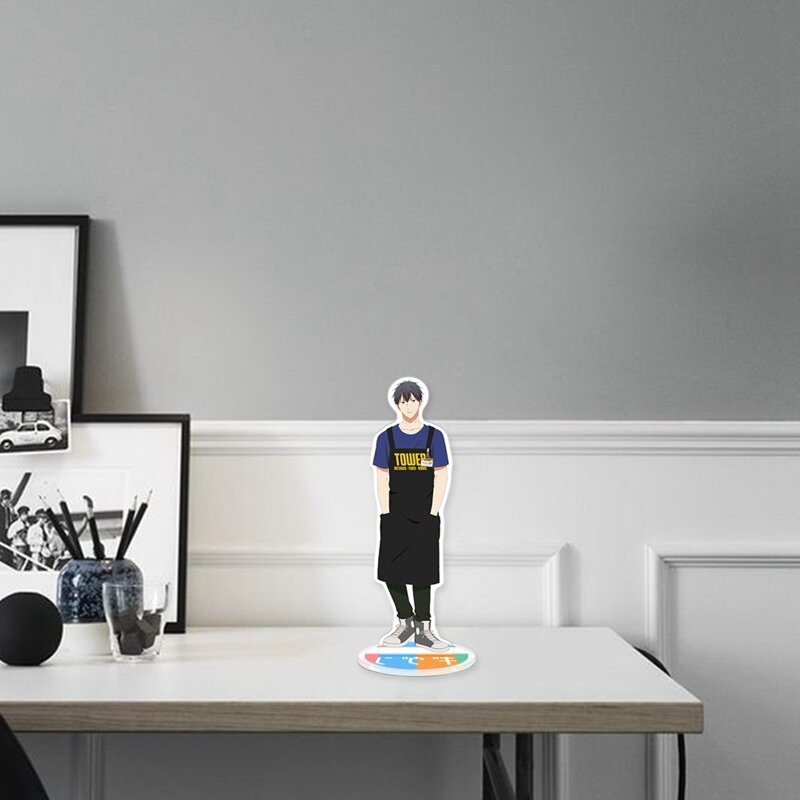Anime dado figuras dos desenhos animados figura de acrílico em pé modelo de mesa decoração placa holde decoração papelaria para os fãs
