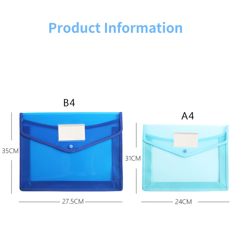 B4 Three-Dimensional Document Bag Fine Thread Sewing Paper Bag Information Bag Large Capacity Three-Dimensional Edging Bag