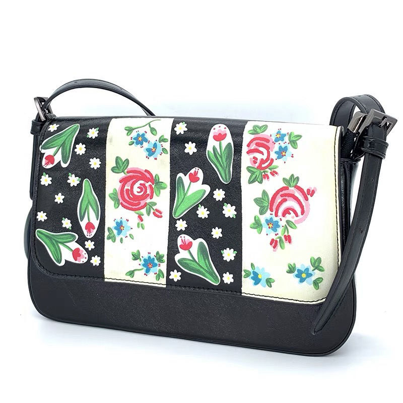 Xiuya-Bolso de hombro elegante para mujer, bolsa de mano con diseño de flores de tulipán, Simple y elegante, barato, 2021, envío gratis