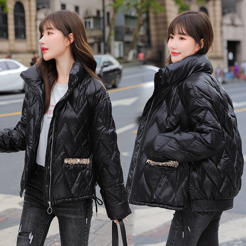 2021 Winter frauen Unten Jacke Kurz Baumwolle Mantel frauen Kleidung Student Mantel Neue Koreanische Mode Ist Super Größe instagram