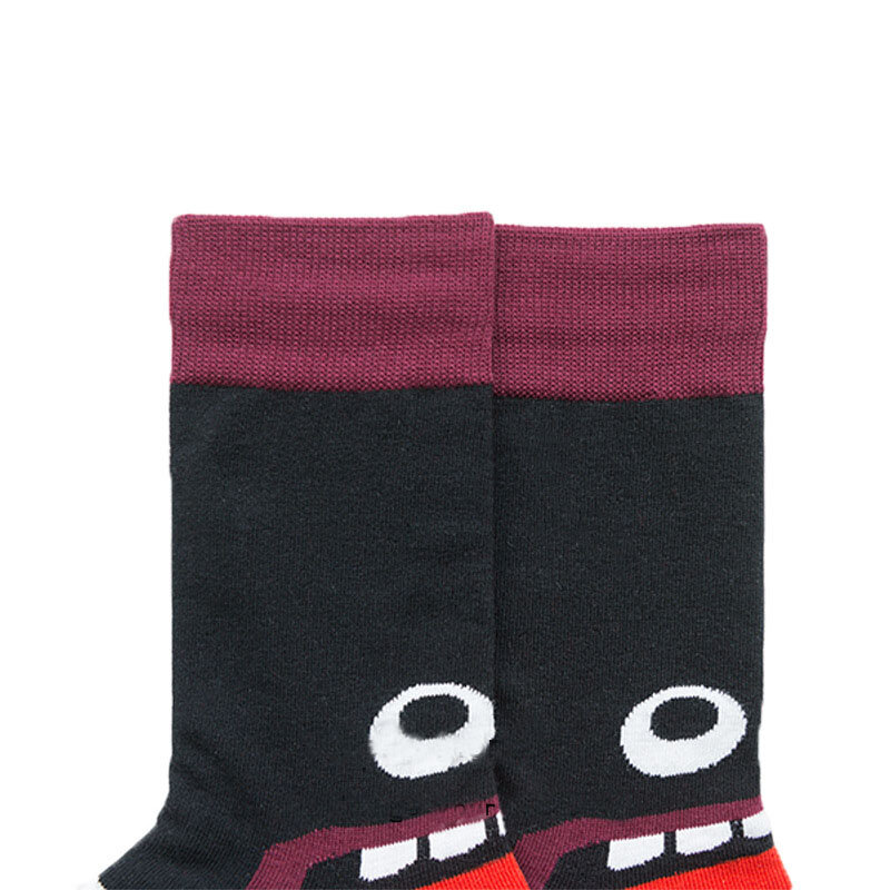 Striped socks female hit color couple tide socks personality funny European and American style men's socks cotton