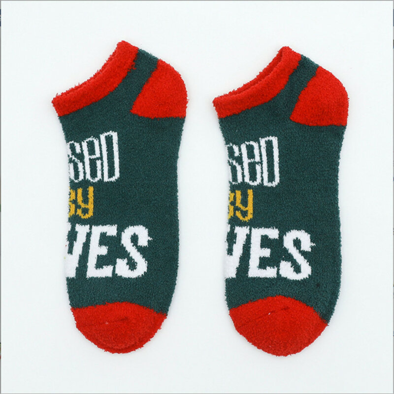 Neue Socken Damen Weihnachten Paar Socken Winter Kawaii Boot Socken Persönlichkeit Damen Grinch Dicke Warme Socken Korallen Fleece Socken