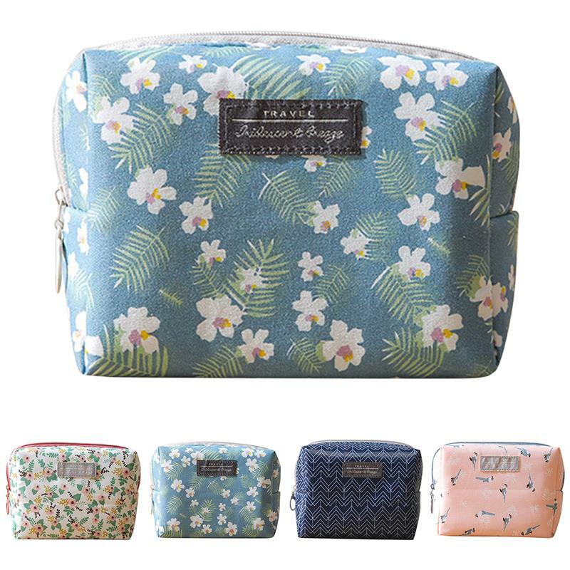 coofit 1pc Fashion Elegant Printing Makeup Pouch Multi-Purpose Portable Women's Cosmetic Bag Toiletry Bag For Outdoor Travel