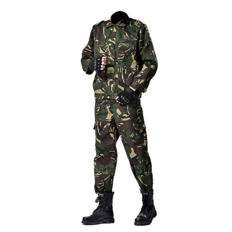 Uniforme militar de camuflaje para hombres, ropa táctica de entrenamiento de soldado de Airsoft de las fuerzas especiales, conjunto de chaqueta y pantalón