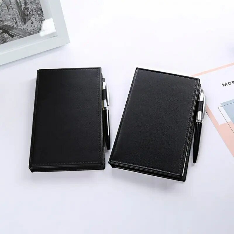 Creative Sticky Notes Notepad Stationery Leather Diary Notebook with Pen Office 