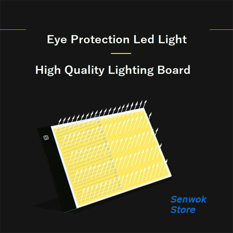 Nuovo A4 LED tavoletta da disegno Light Box Copy Board arte elettronica disegni digitali Pad grafico USB tavolo da scrittura per pittura