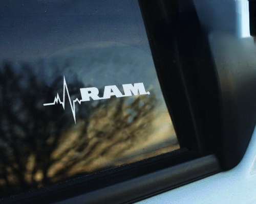 CMCT-conjunto gráfico para Dodge Ram is my Sange window, funda impermeable, pegatina fina de coche etílico para arañazos