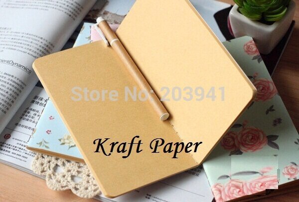 1 pz/lotto bella serie di fiori di gelsomino Mini quaderno di carta Kraft diario fai da te blocchi note regalo di moda