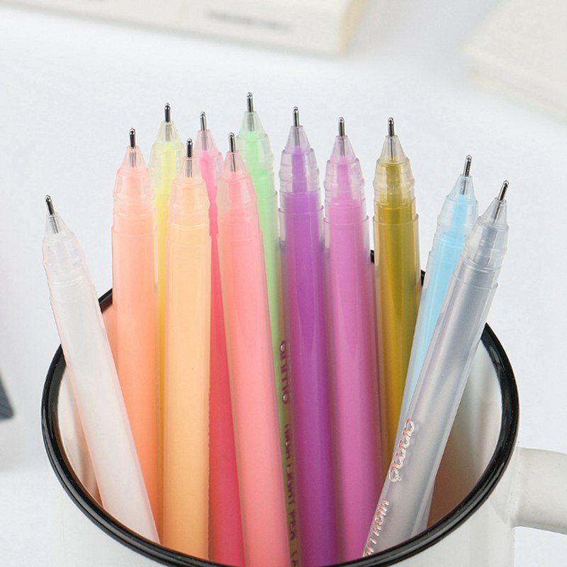 Grande capacità evidenzia lucentezza acqua gesso 0.5mm siringa acquerello penna Fine Art evidenzia penna modello di pittura penna