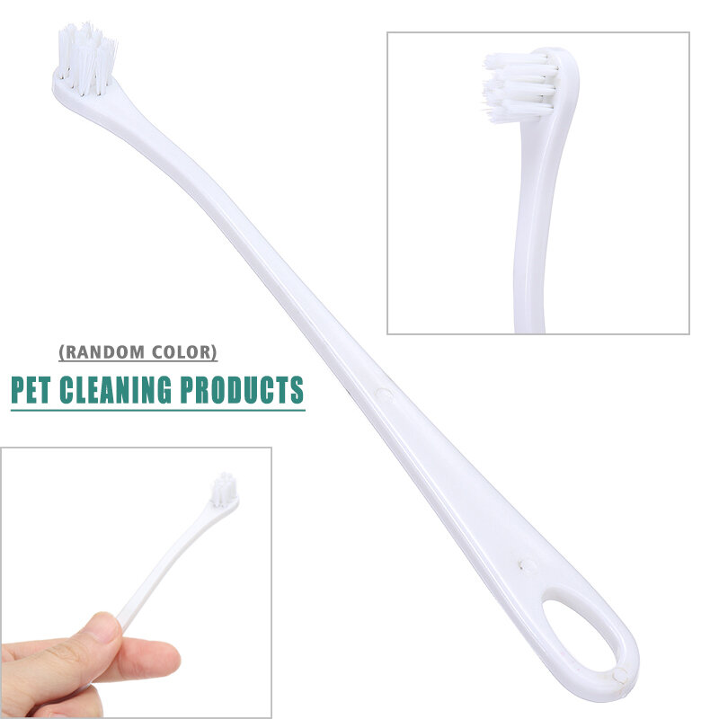 Cane da compagnia gatto cura dentale Kit di igiene orale spazzolino da denti spazzolino da denti morbido strumenti per la pulizia dei denti degli animali domestici