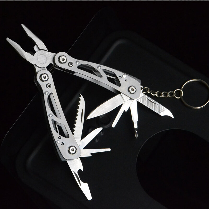 Multi-Function Knife Pliers Small Mini Pliers Needle Nose Pliers all Steel Compact Gift Pliers Portable EDC Gadgets