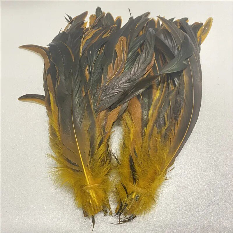 Hot Sale 100pcs/lot high quality chicken feathers 10-12inch/25-30cm Christmas feathers for crafts
