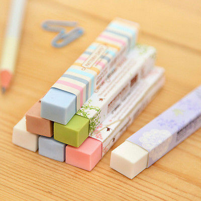 1 pcs Sweet kawaii Candy Color Cartoon Eraser Rubber Eraser Primary Student Prizes writing drawing Promotional Gift Stationery