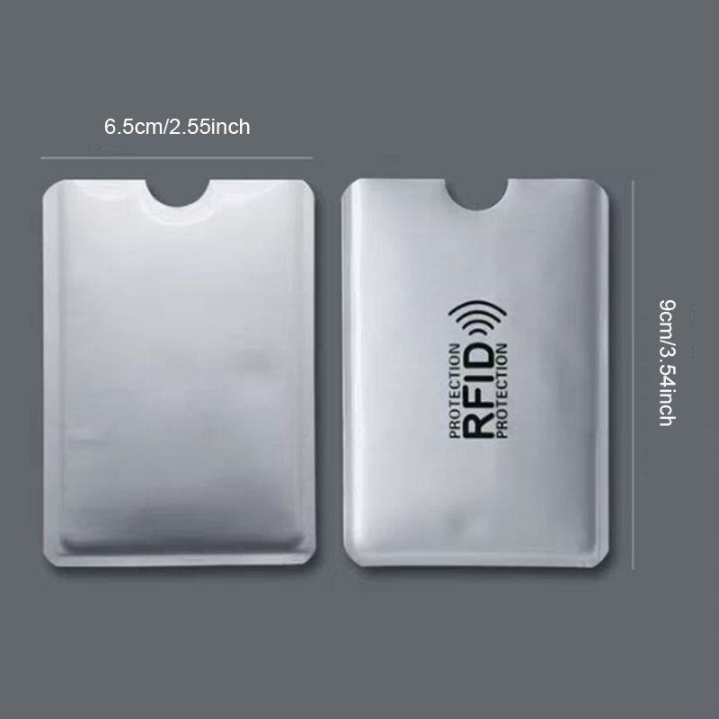 アンチRFIDカードホルダー,NFCロック付きカードホルダー,保護カードホルダー,金属製クレジットカードケース,アクセサリー用品
