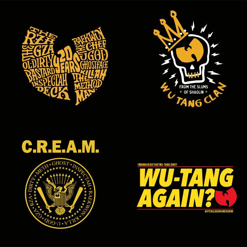 Maglietta Wu Tang Clan banda Hip-Hop Logo Design creativo top camicia morbida girocollo manica corta taglia EU semplice