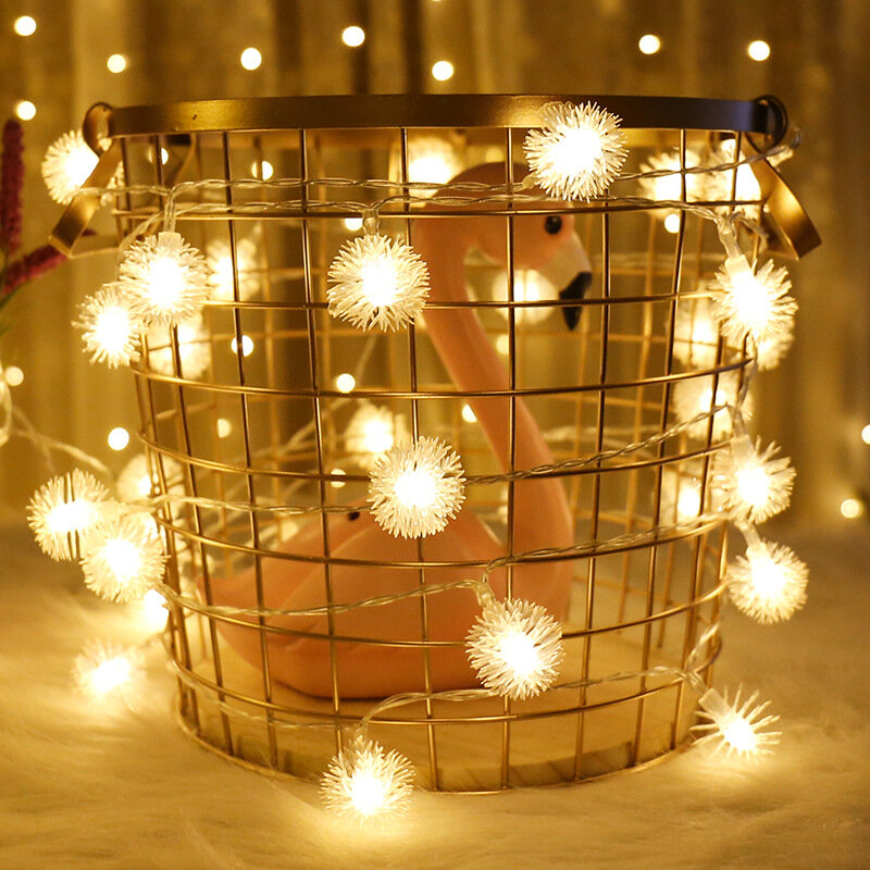 Luce a LED tarassaco ghirlanda luce decorazione natalizia fata alimentata a batteria decorazione da giardino decorazione natalizia per esterni