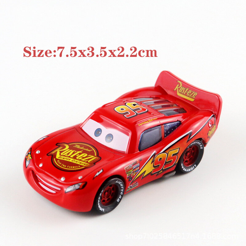 Disney Pixar Cars 2 3 Lightning McQueen Mater Jackson Storm Ramirez 1:55 Diecast โลหะผสมของเล่นเด็กคริสต์มาสของขวัญ