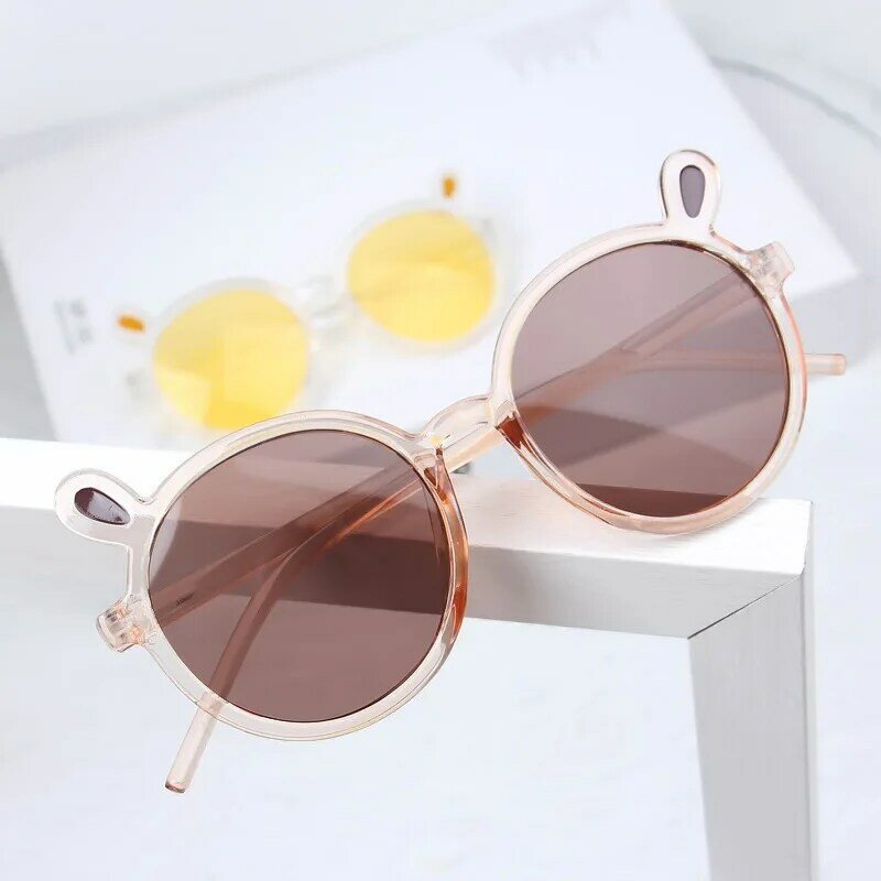 Bonitas gafas de sol redondas de protección UV para niños y niñas con estilo para verano