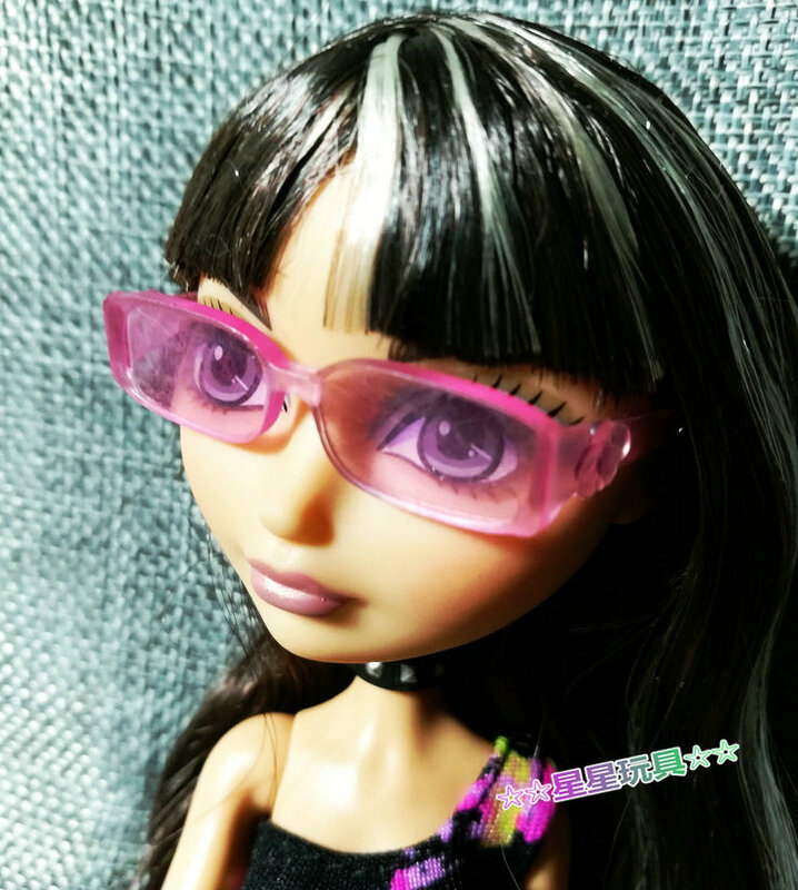 Acessórios de óculos colar multi estilos moda acessórios coloridos para monstering high school boneca mc2