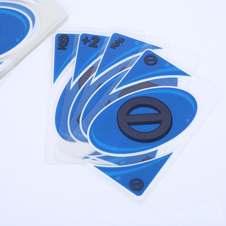Nouvelle marque de cristal imperméable et résistant à la pression plastique PVC cartes à jouer cartes de jeu de société 108 cartes/ensemble avec une boîte