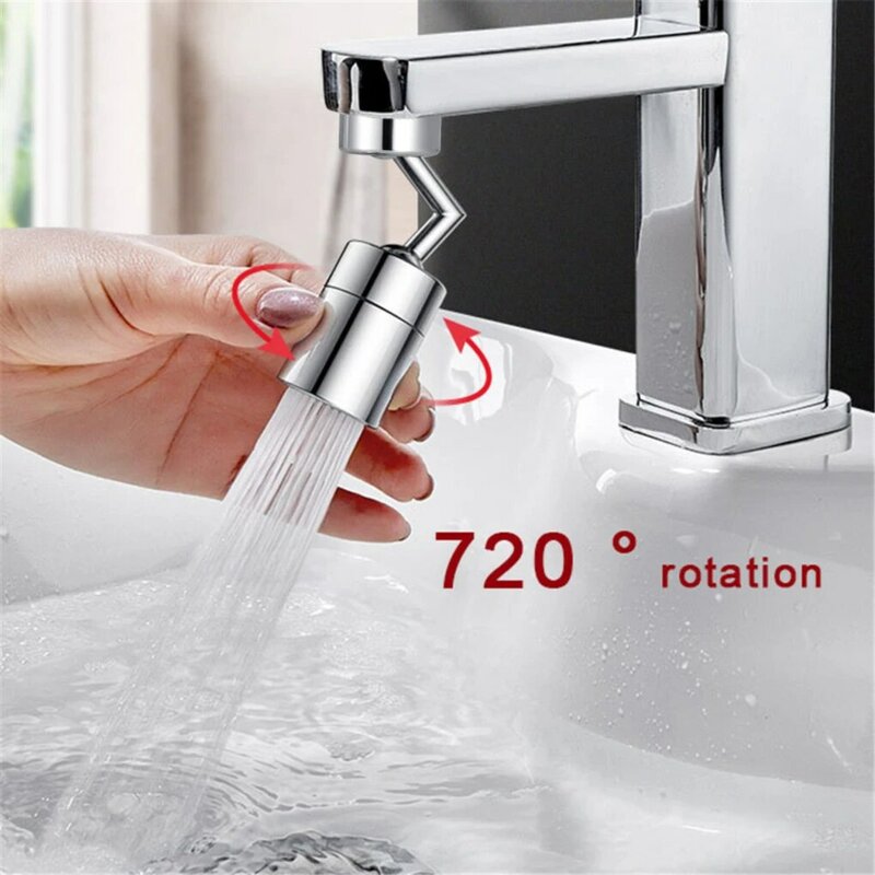 720°Universal Splash Filter Faucet Spray Head Anti Splash Filter Faucet Movable Kitchen Tap Water Saving Nozzle Sprayer