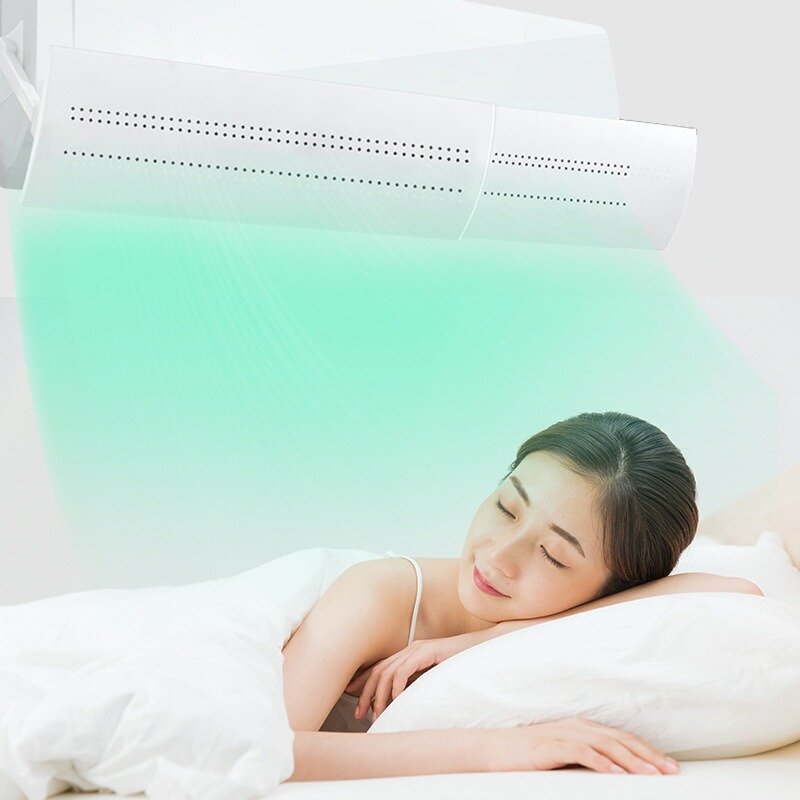 Parabrisas de aire acondicionado para el hogar, pantalla de soplado antidirecto para aire acondicionado, Deflector de aire, funda para el hogar