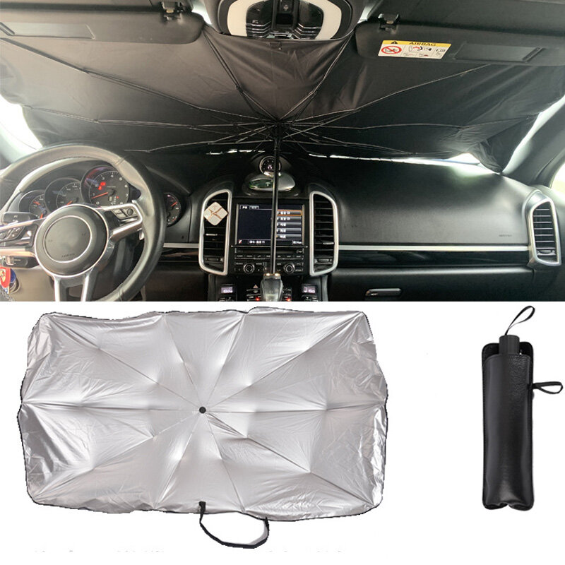 Car Sunshade Front Windshield Sun Protection/UV Protection Universal Sun Umbrella Windshield Protection Dashboard Sun Protection
