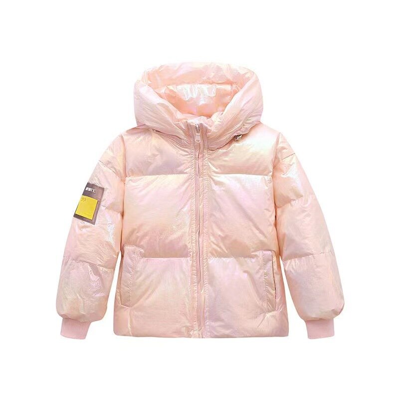 Abrigo grueso y cálido para niños, Parka con capucha para bebé, versión larga, abrigo de plumón, ropa para niños de 2 a 14 años