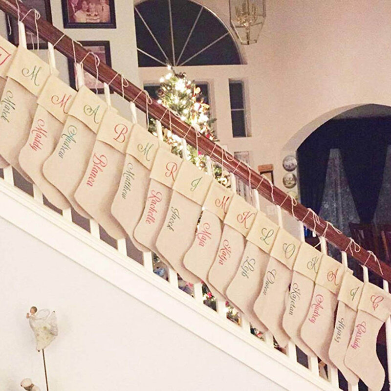 6 Peças Quarto Meias De Natal Decoração Escritório Design Simples Xmas Candy Bag Serapilheira Meias Ornamento Decoração Presente