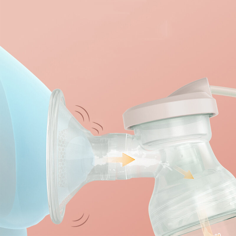 Pompa ASI Pompa Susu Bilateral Botol Bayi Perlengkapan Postnatal Pompa ASI Ekstraktor Susu Elektrik Umpan ASI Bayi Bertenaga USB
