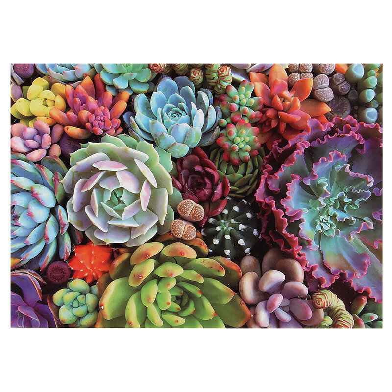Succulent Plants Jigsaw puzzles for adults 1000 Pieces DIY Puzzle Educational Game stress toys for Children Home Decoration gift