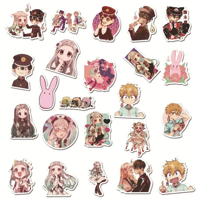 100PCS/Pack Anime Toilet Bound Hanako kun Anime Stickers Collectibles Car Snowboard Bicycle Luggage Skateboard Graffiti Stickers