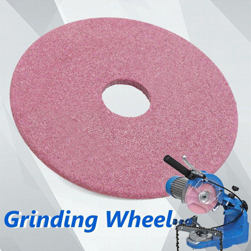 Розовый нетканый керамический шлифовальный круг 105x4,5 мм для заточки бензопилы, шлифовальный станок 3/8 дюйма и цепь 404 дюйма