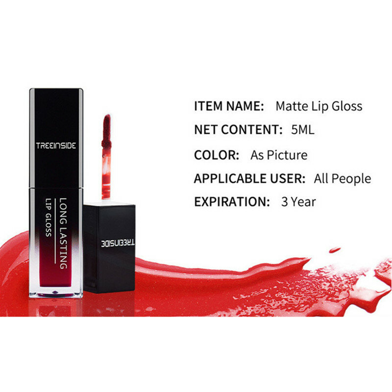 28สีLiquidลิปสติกWaterproof Long-Lasting Lip Gloss Nudeสีแดงสีม่วงสีฟ้าสีดำSuper Matte Liquidลิปสติก