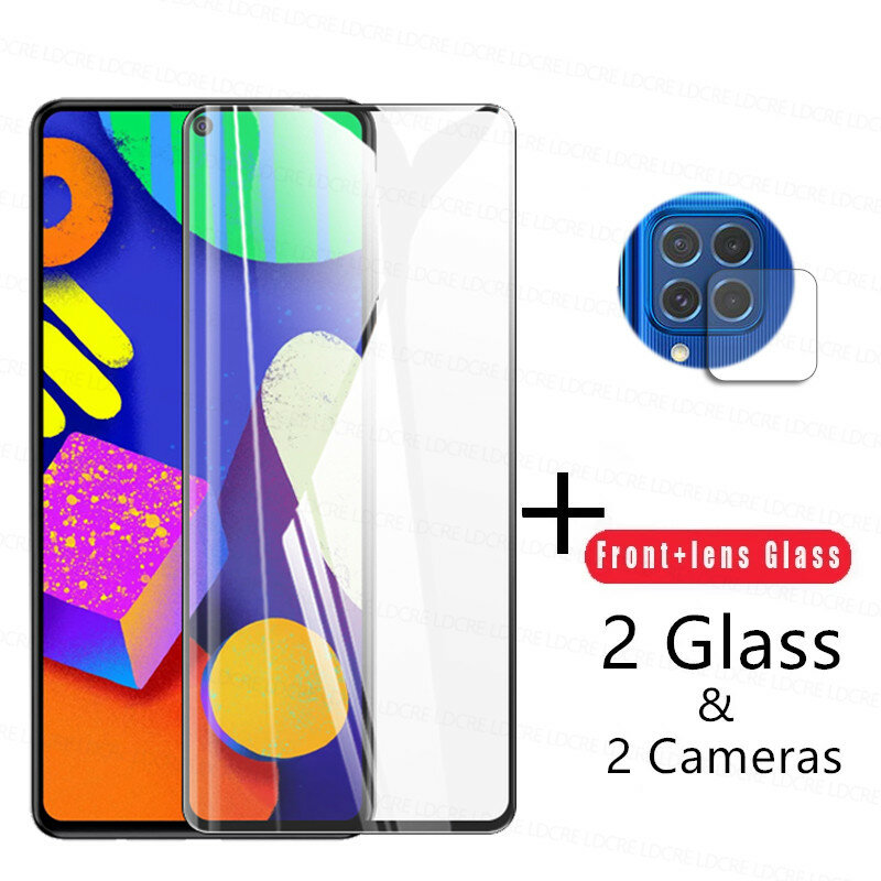 Protección de cristal blindado diapositiva para Samsung Galaxy m62 5g protección claro Hybrid vidrio-diapositiva