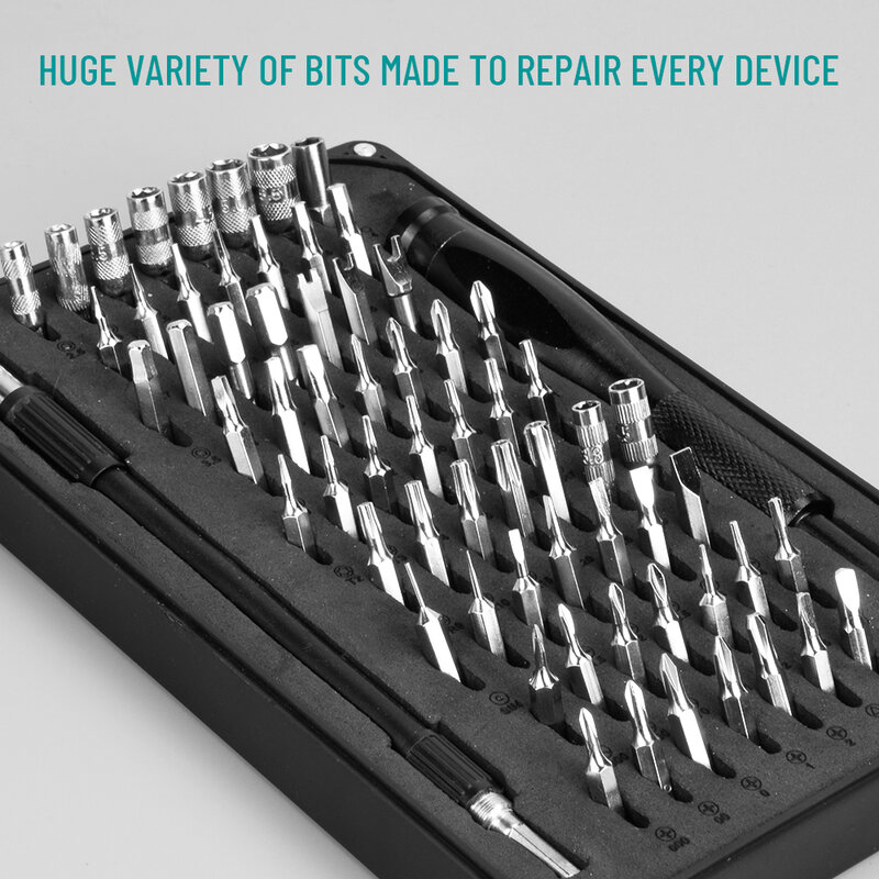 66 in 1 Set di cacciaviti intercambiabili di Set di punte per cacciavite utensili manuali per dispositivi di riparazione per Laptop di precisione multifunzione